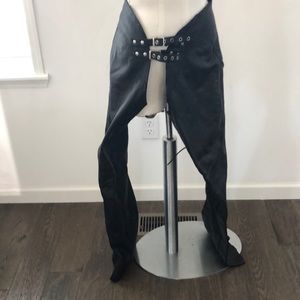 NWOT-  Chaps-  Black Leather
